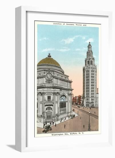 Downtown Buffalo, New York-null-Framed Art Print