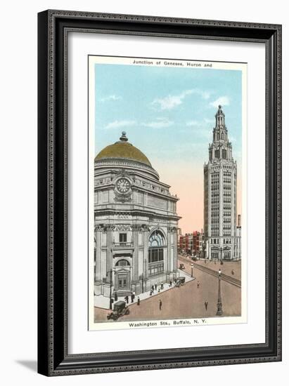 Downtown Buffalo, New York-null-Framed Art Print