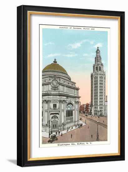 Downtown Buffalo, New York-null-Framed Art Print