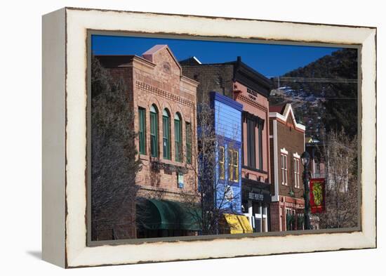 Downtown Buildings, Basalt, Colorado, USA-Walter Bibikow-Framed Premier Image Canvas