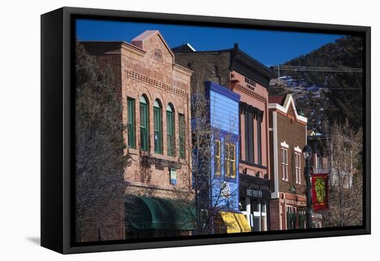 Downtown Buildings, Basalt, Colorado, USA-Walter Bibikow-Framed Premier Image Canvas