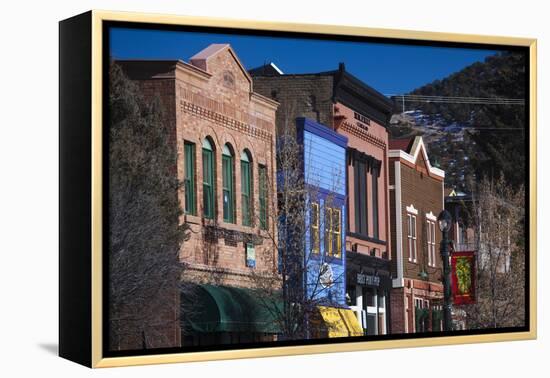 Downtown Buildings, Basalt, Colorado, USA-Walter Bibikow-Framed Premier Image Canvas