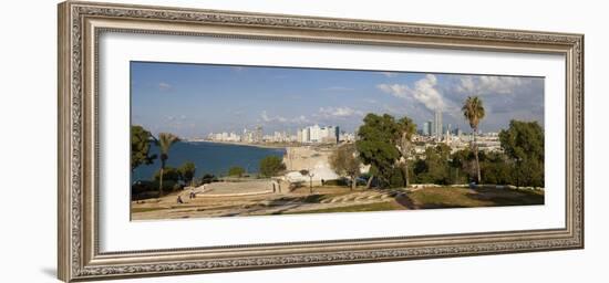 Downtown Buildings Viewed from Hapisgah Gardens Park, Jaffa, Tel Aviv, Israel, Middle East-Gavin Hellier-Framed Photographic Print