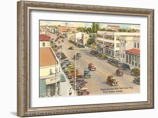 Downtown Coral Gables, Florida-null-Framed Art Print