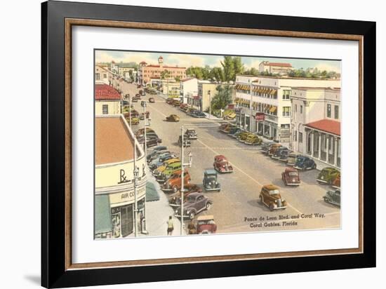 Downtown Coral Gables, Florida-null-Framed Art Print