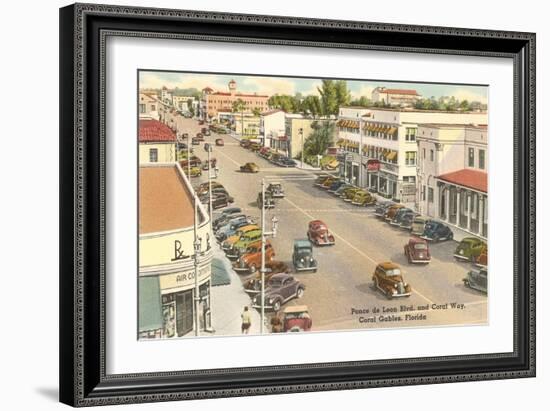 Downtown Coral Gables, Florida-null-Framed Art Print