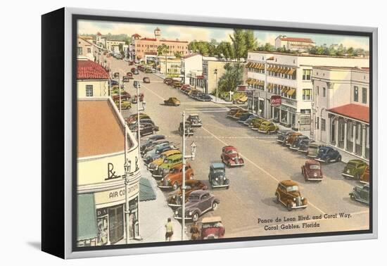 Downtown Coral Gables, Florida-null-Framed Stretched Canvas