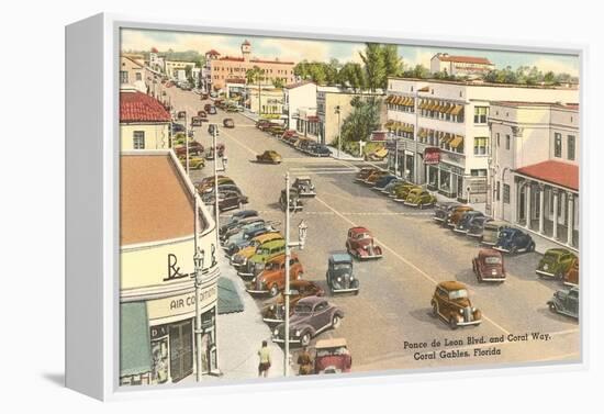 Downtown Coral Gables, Florida-null-Framed Stretched Canvas