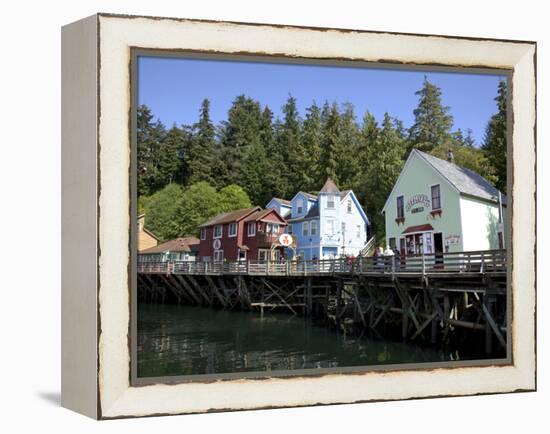 Downtown Creek Street, Ketchikan, Alaska, Usa-Savanah Stewart-Framed Premier Image Canvas