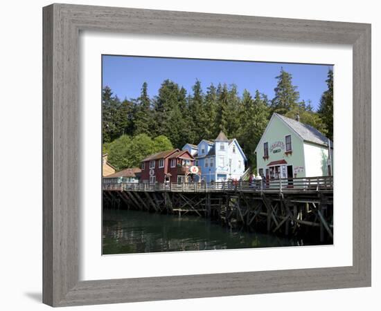 Downtown Creek Street, Ketchikan, Alaska, Usa-Savanah Stewart-Framed Photographic Print