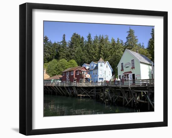 Downtown Creek Street, Ketchikan, Alaska, Usa-Savanah Stewart-Framed Photographic Print