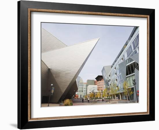 Downtown Denver Art Museum, Denver, Colorado, USA-Christian Kober-Framed Photographic Print