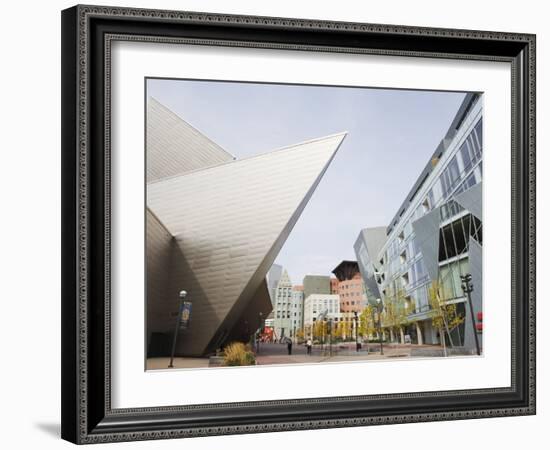 Downtown Denver Art Museum, Denver, Colorado, USA-Christian Kober-Framed Photographic Print