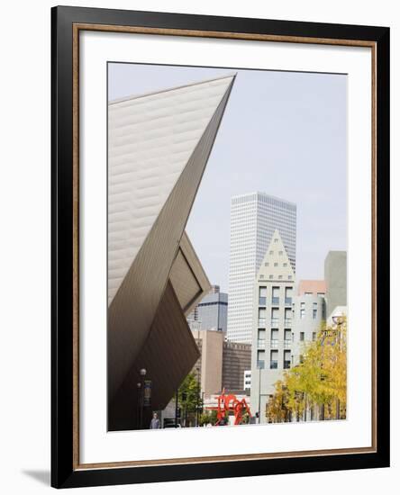 Downtown Denver Art Museum, Denver, Colorado, USA-Christian Kober-Framed Photographic Print