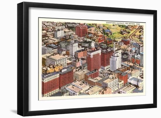 Downtown Des Moines, Iowa-null-Framed Art Print