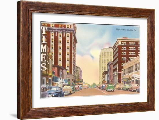 Downtown Erie, Pennsylvania-null-Framed Art Print