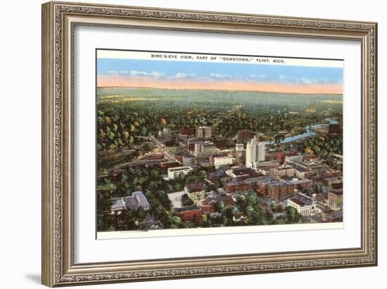 Downtown Flint, Michigan-null-Framed Art Print