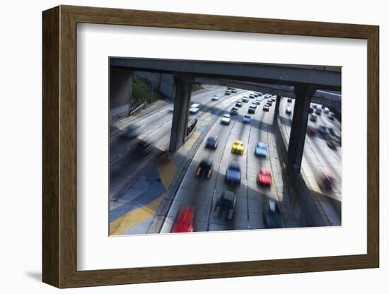 Downtown Freeway.-Jon Hicks-Framed Photographic Print