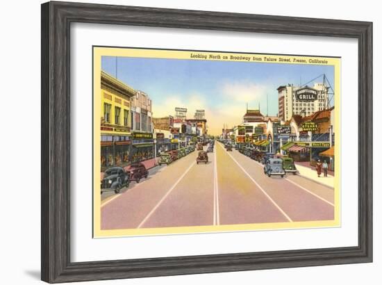 Downtown Fresno, California-null-Framed Art Print