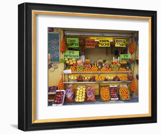 Downtown Fruit Stand, Tel Aviv, Israel-Walter Bibikow-Framed Photographic Print