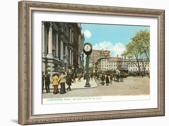 Downtown Hartford, Connecticut-null-Framed Art Print