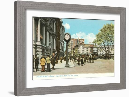 Downtown Hartford, Connecticut-null-Framed Art Print