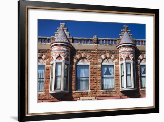 Downtown Historic Buildings, Guthrie, Oklahoma, USA-Walter Bibikow-Framed Photographic Print