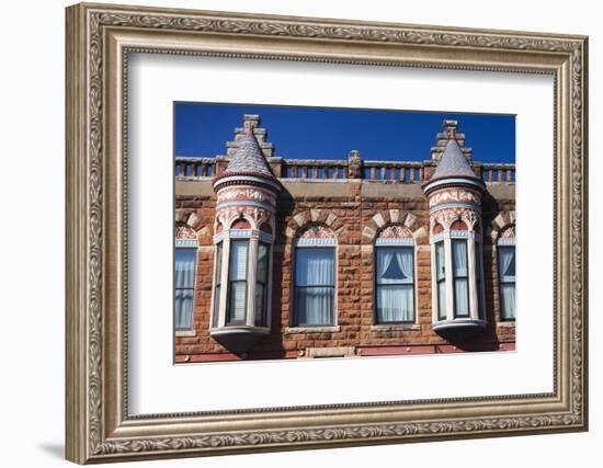 Downtown Historic Buildings, Guthrie, Oklahoma, USA-Walter Bibikow-Framed Photographic Print