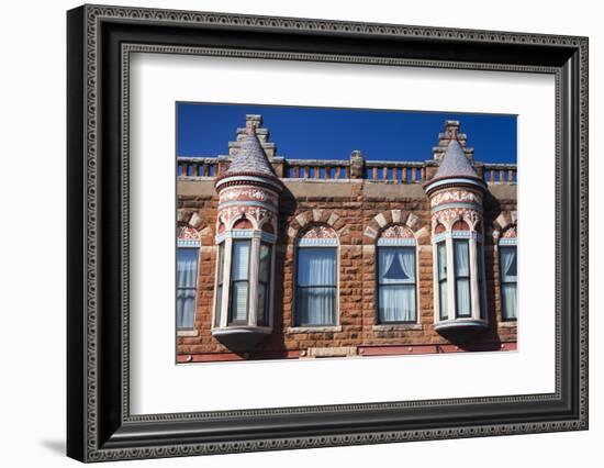 Downtown Historic Buildings, Guthrie, Oklahoma, USA-Walter Bibikow-Framed Photographic Print