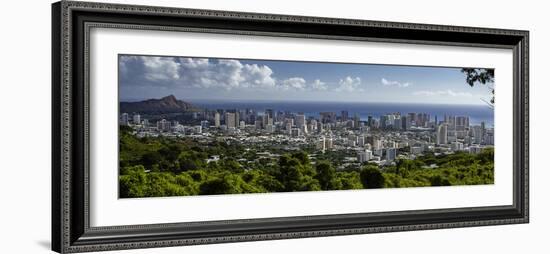 Downtown Honolulu, Hawaii, USA-Charles Crust-Framed Photographic Print