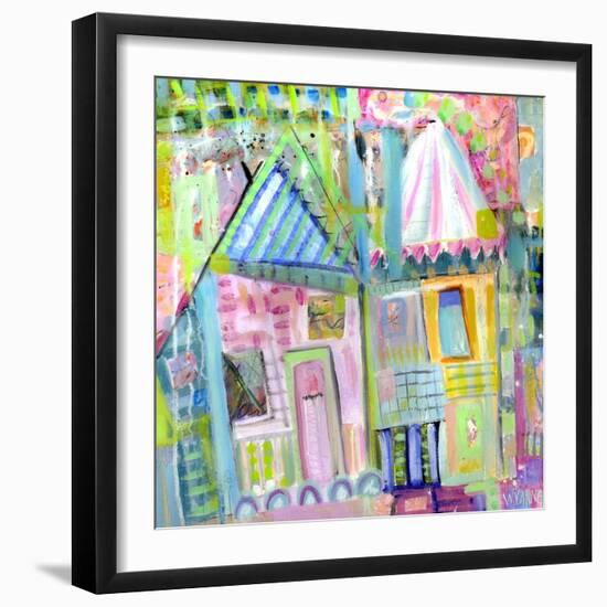 Downtown Houses-Wyanne-Framed Giclee Print