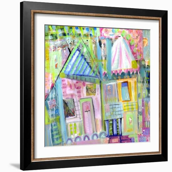 Downtown Houses-Wyanne-Framed Giclee Print