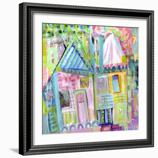 Downtown Houses-Wyanne-Framed Giclee Print