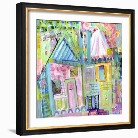 Downtown Houses-Wyanne-Framed Giclee Print