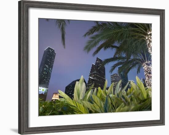 Downtown Houston, Texas, USA-Walter Bibikow-Framed Photographic Print