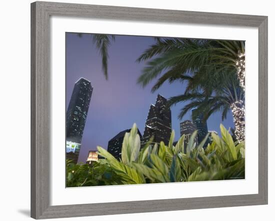 Downtown Houston, Texas, USA-Walter Bibikow-Framed Photographic Print