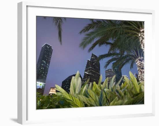 Downtown Houston, Texas, USA-Walter Bibikow-Framed Photographic Print