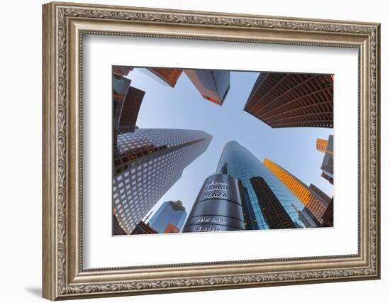 Downtown Houston.-Jon Hicks-Framed Photographic Print