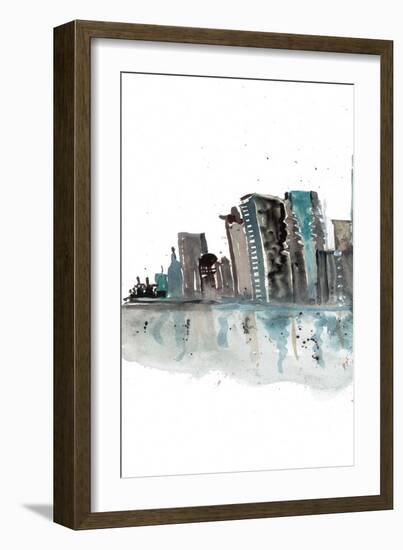 Downtown I-Rebecca Meyers-Framed Art Print