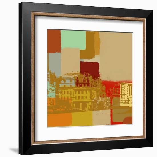 Downtown II-Yashna-Framed Art Print