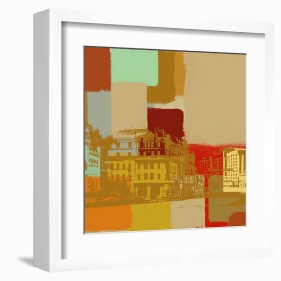 Downtown II-Yashna-Framed Art Print