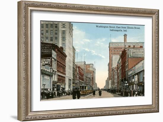 Downtown Indianapolis, Indiana-null-Framed Art Print