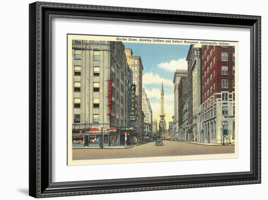 Downtown Indianapolis-null-Framed Art Print