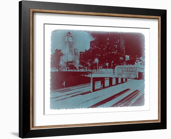 Downtown La-NaxArt-Framed Art Print