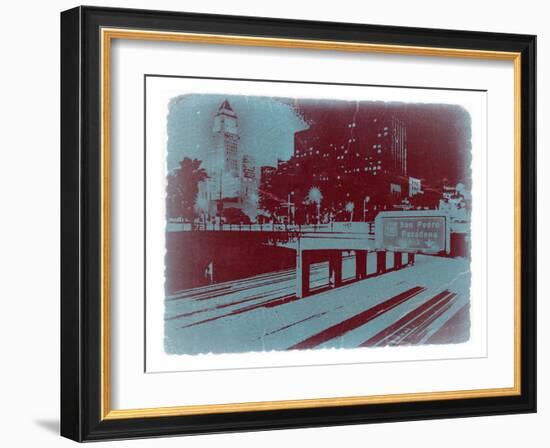 Downtown La-NaxArt-Framed Art Print