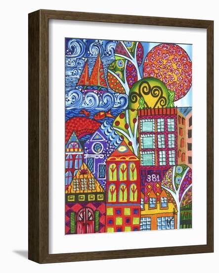 Downtown Living-Debra Denise Purcell-Framed Giclee Print