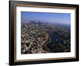 Downtown Los Angeles and MacArthur Park-Bill Varie-Framed Photographic Print