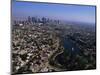 Downtown Los Angeles and MacArthur Park-Bill Varie-Mounted Photographic Print