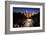 Downtown Los Angeles At Night-null-Framed Art Print