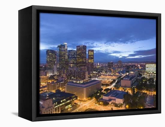 Downtown Los Angeles, California, USA-Walter Bibikow-Framed Premier Image Canvas